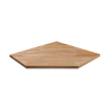 Kraftwerk Modular Worktop Corner (864mm x 864mm) Beech 3964-16-99 / St Steel 3964-23