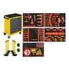 Kraftwerk Yellow VDE Trolley (124 pc set – VDE tools / warning signs & barriers) 102.117.431