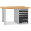 Workbench 840x1500x700 mm, drawer box with 7 drawers – 115.150.005