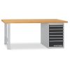 Workbench 850x2000x700 mm, drawer box with 7 drawers – 115.200.055