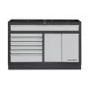 Kraftwerk Modular Wide Drawer Cabinet / 7 drawers / 2 pull outs (1360cm) 3964-03-W